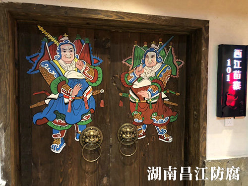 食不厭精餐廳門神墻繪 (1)